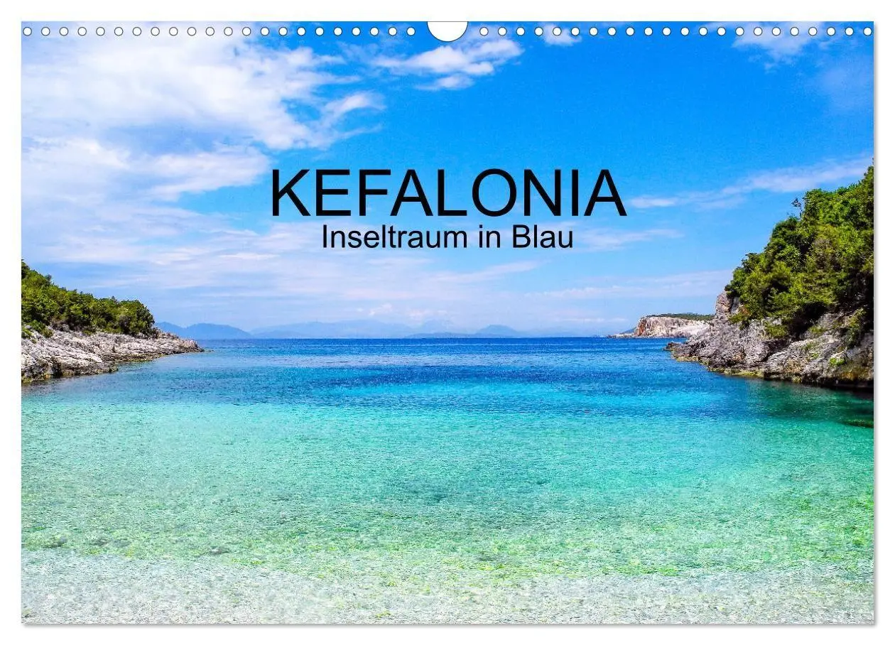 Cover: 9783569425774 | Kefalonia, Inseltraum in Blau (Wandkalender 2027 DIN A3 quer),...