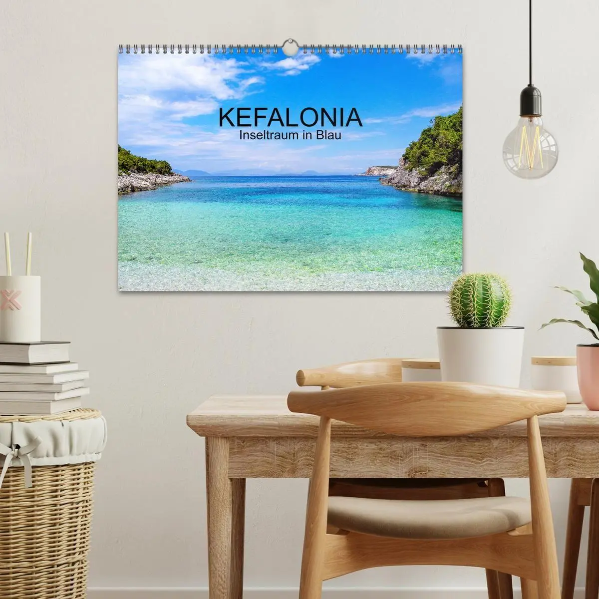 Bild: 9783569425774 | Kefalonia, Inseltraum in Blau (Wandkalender 2027 DIN A3 quer),...