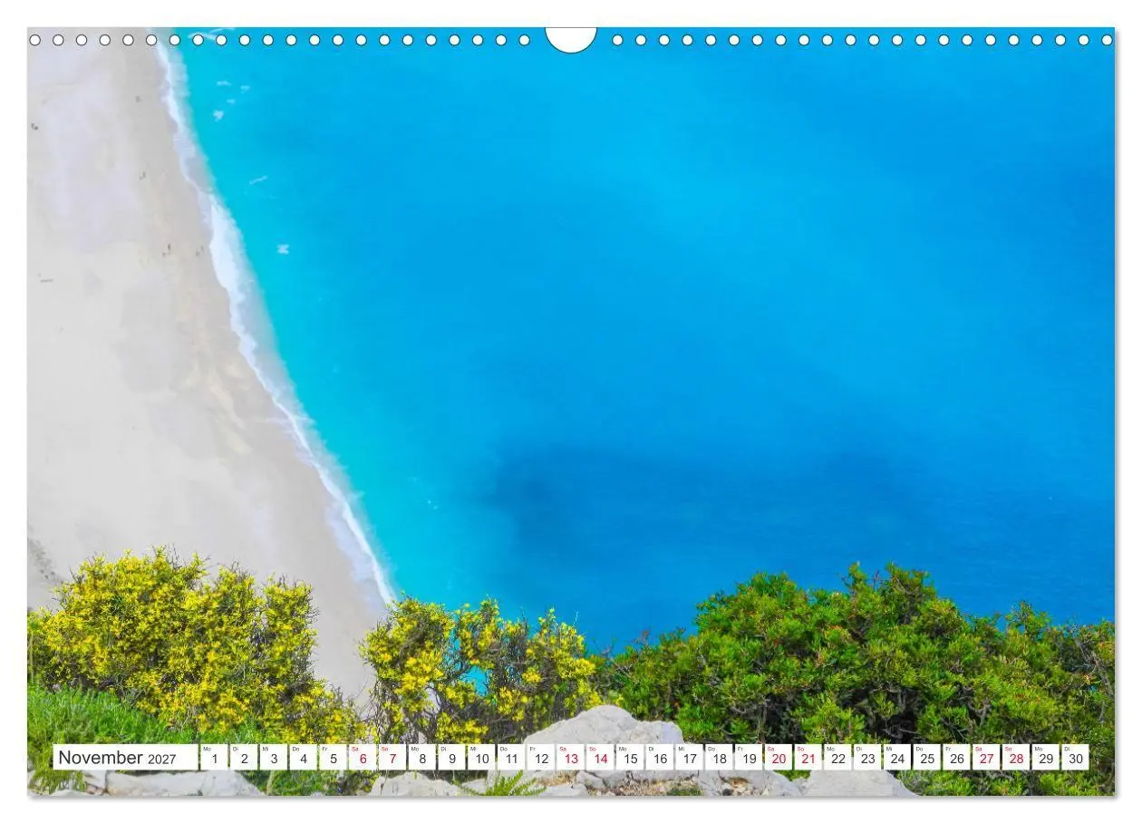 Bild: 9783569425774 | Kefalonia, Inseltraum in Blau (Wandkalender 2027 DIN A3 quer),...