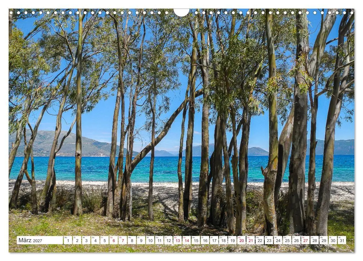 Bild: 9783569425774 | Kefalonia, Inseltraum in Blau (Wandkalender 2027 DIN A3 quer),...
