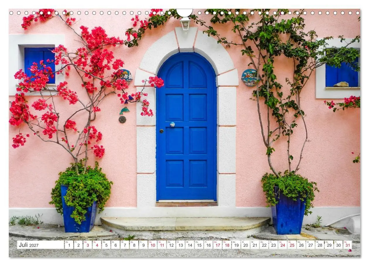 Bild: 9783569425774 | Kefalonia, Inseltraum in Blau (Wandkalender 2027 DIN A3 quer),...