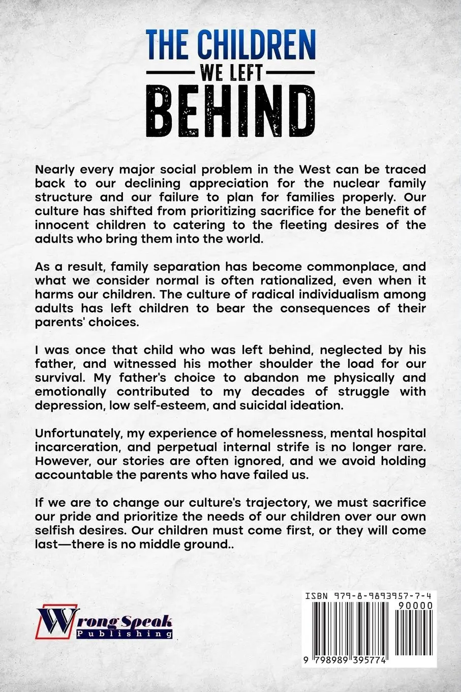 Rückseite: 9798989395774 | The Children We Left Behind | Adam B. Coleman | Taschenbuch | Englisch