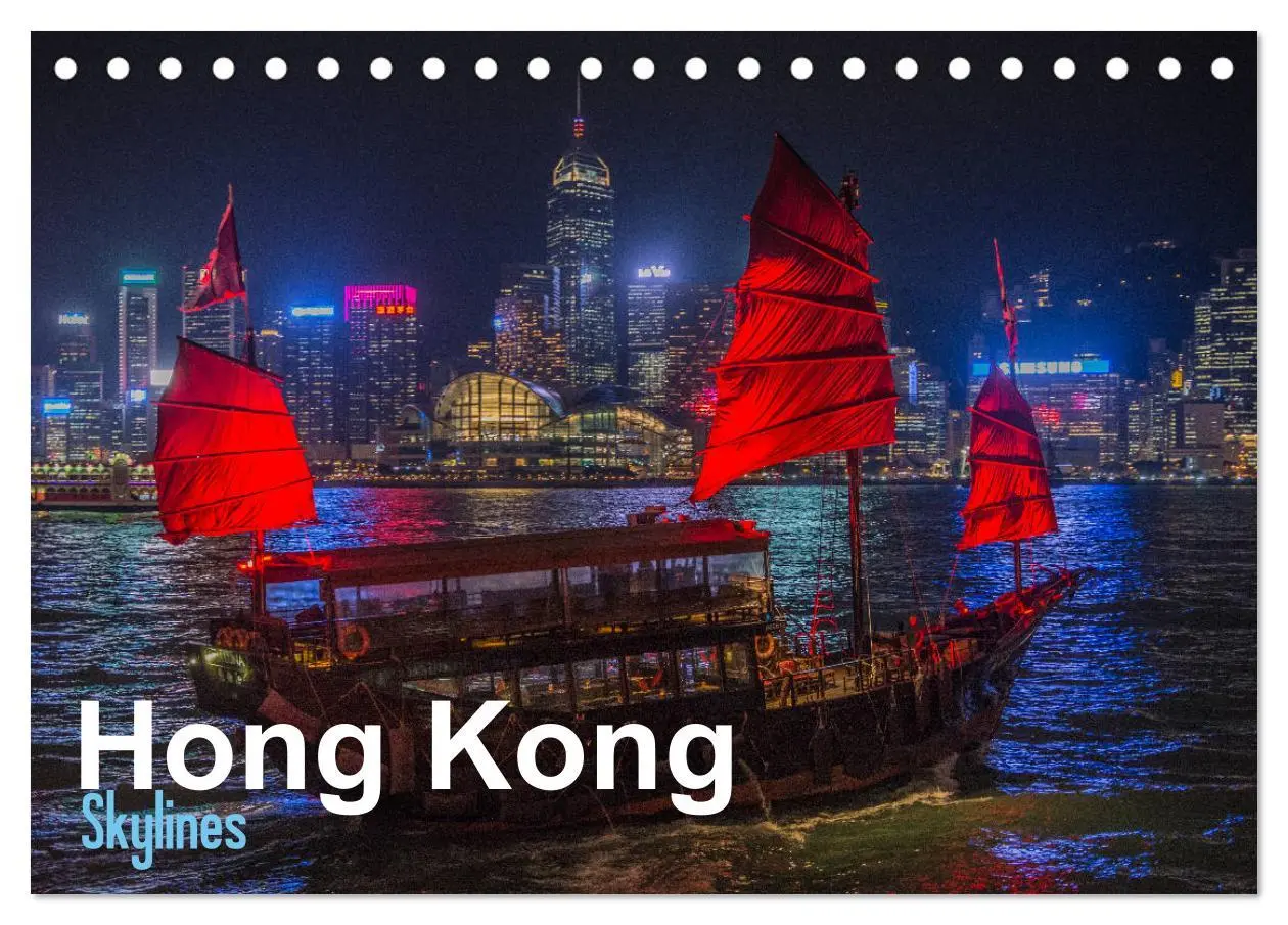 Cover: 9783435385874 | Hong Kong - Skylines (Tischkalender 2025 DIN A5 quer), CALVENDO...