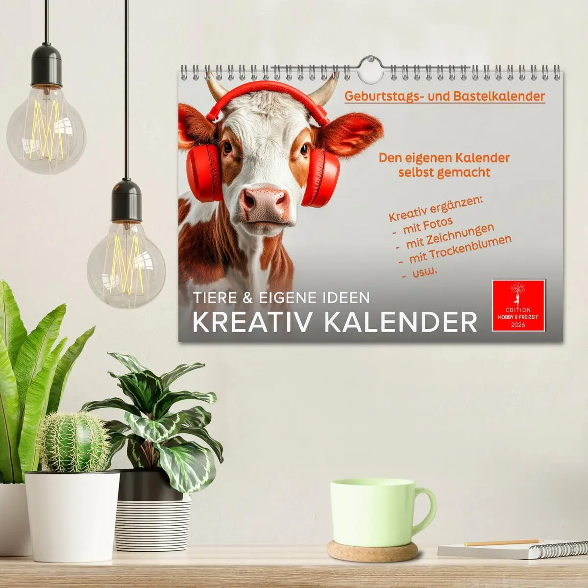 Bild: 9783457305874 | Kreativ Kalender - Tiere &amp; eigene Ideen (Wandkalender 2026 DIN A4...