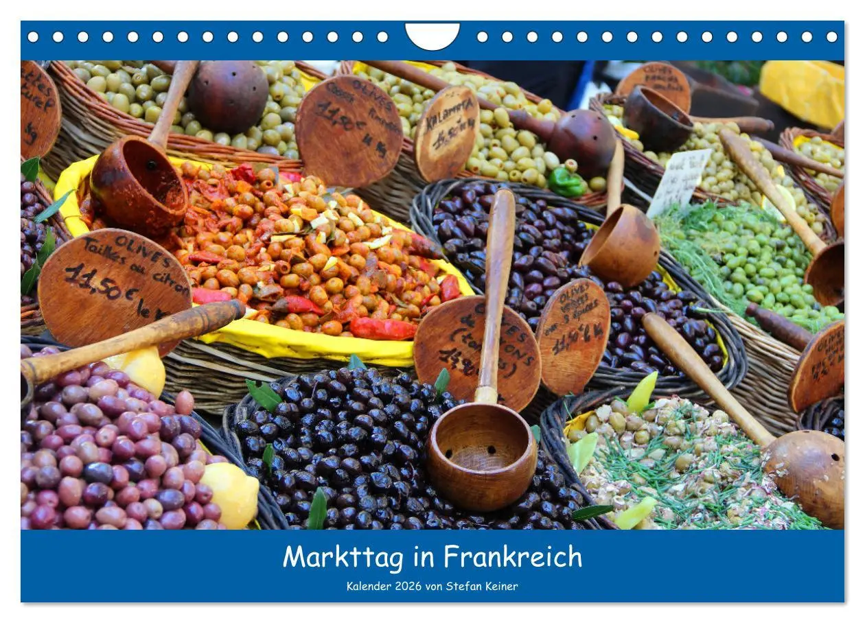 Cover: 9783457545874 | Markttag in Frankreich (Wandkalender 2026 DIN A4 quer), CALVENDO...