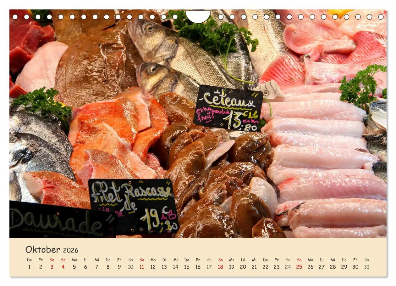Bild: 9783457545874 | Markttag in Frankreich (Wandkalender 2026 DIN A4 quer), CALVENDO...