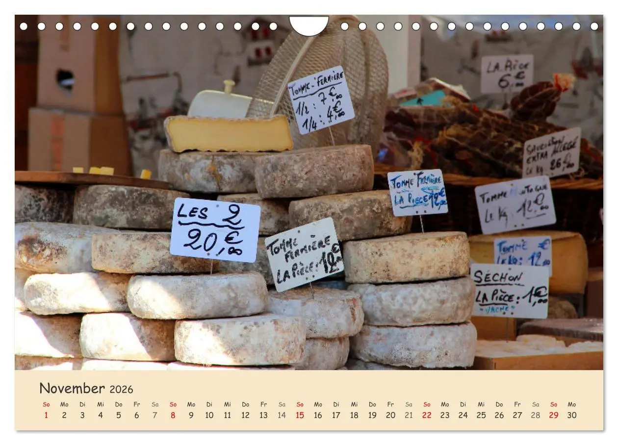 Bild: 9783457545874 | Markttag in Frankreich (Wandkalender 2026 DIN A4 quer), CALVENDO...