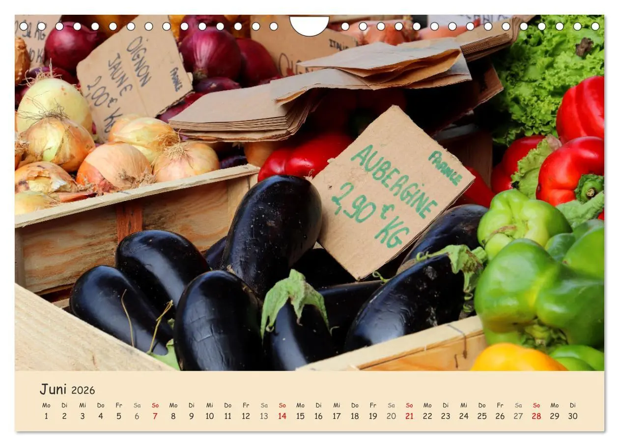 Bild: 9783457545874 | Markttag in Frankreich (Wandkalender 2026 DIN A4 quer), CALVENDO...