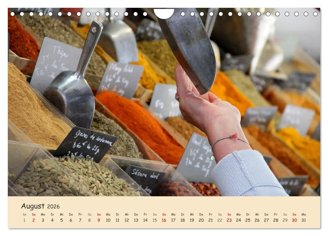 Bild: 9783457545874 | Markttag in Frankreich (Wandkalender 2026 DIN A4 quer), CALVENDO...