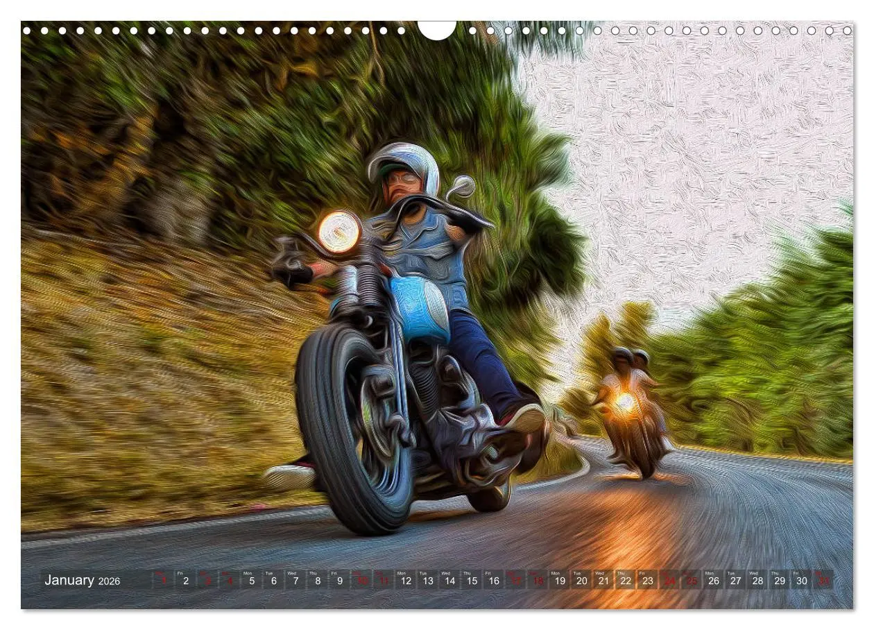 Bild: 9783516565874 | Images of Harley Davidson (Wall Calendar 2026 DIN A3 landscape),...