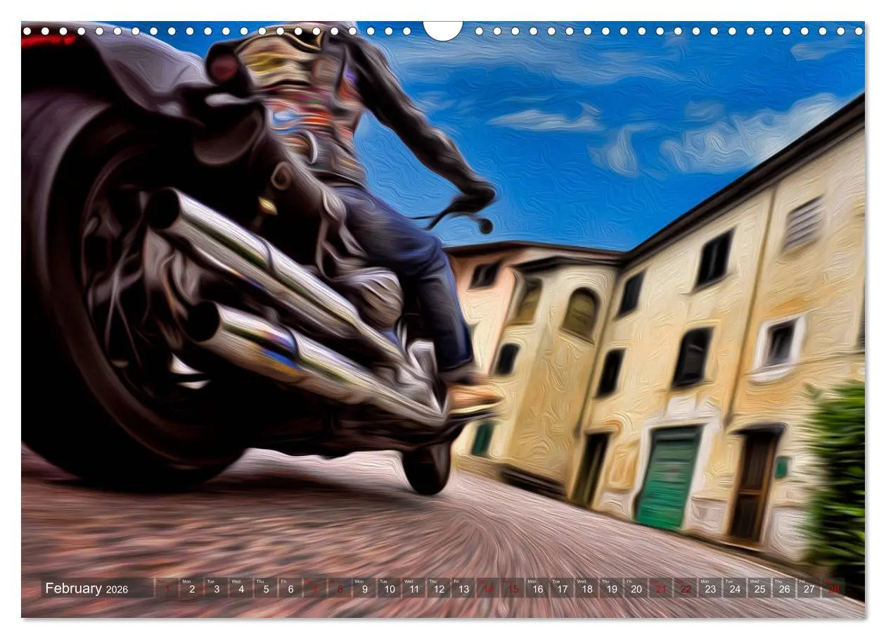 Bild: 9783516565874 | Images of Harley Davidson (Wall Calendar 2026 DIN A3 landscape),...