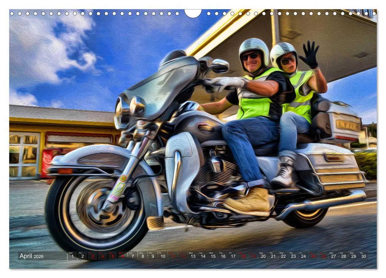 Bild: 9783516565874 | Images of Harley Davidson (Wall Calendar 2026 DIN A3 landscape),...