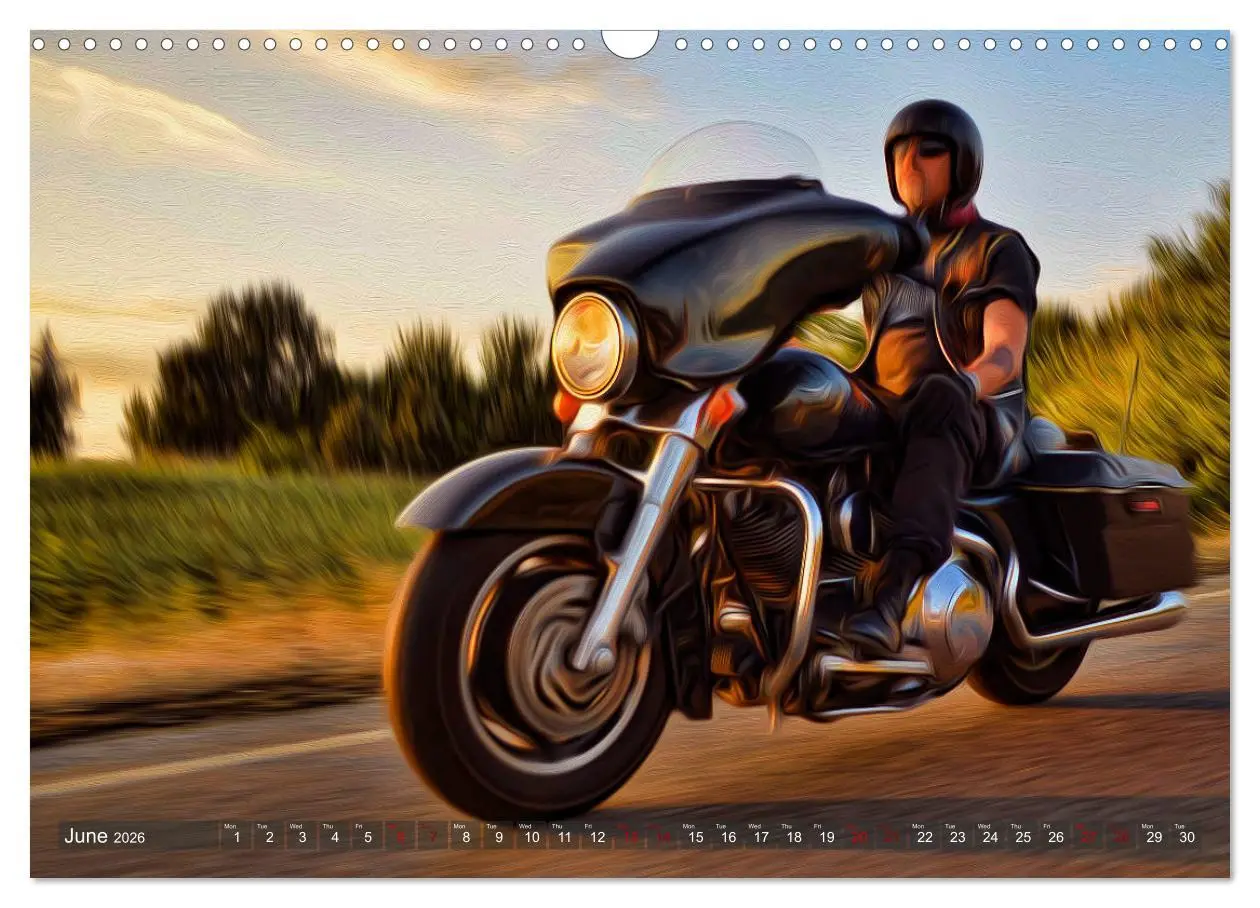 Bild: 9783516565874 | Images of Harley Davidson (Wall Calendar 2026 DIN A3 landscape),...