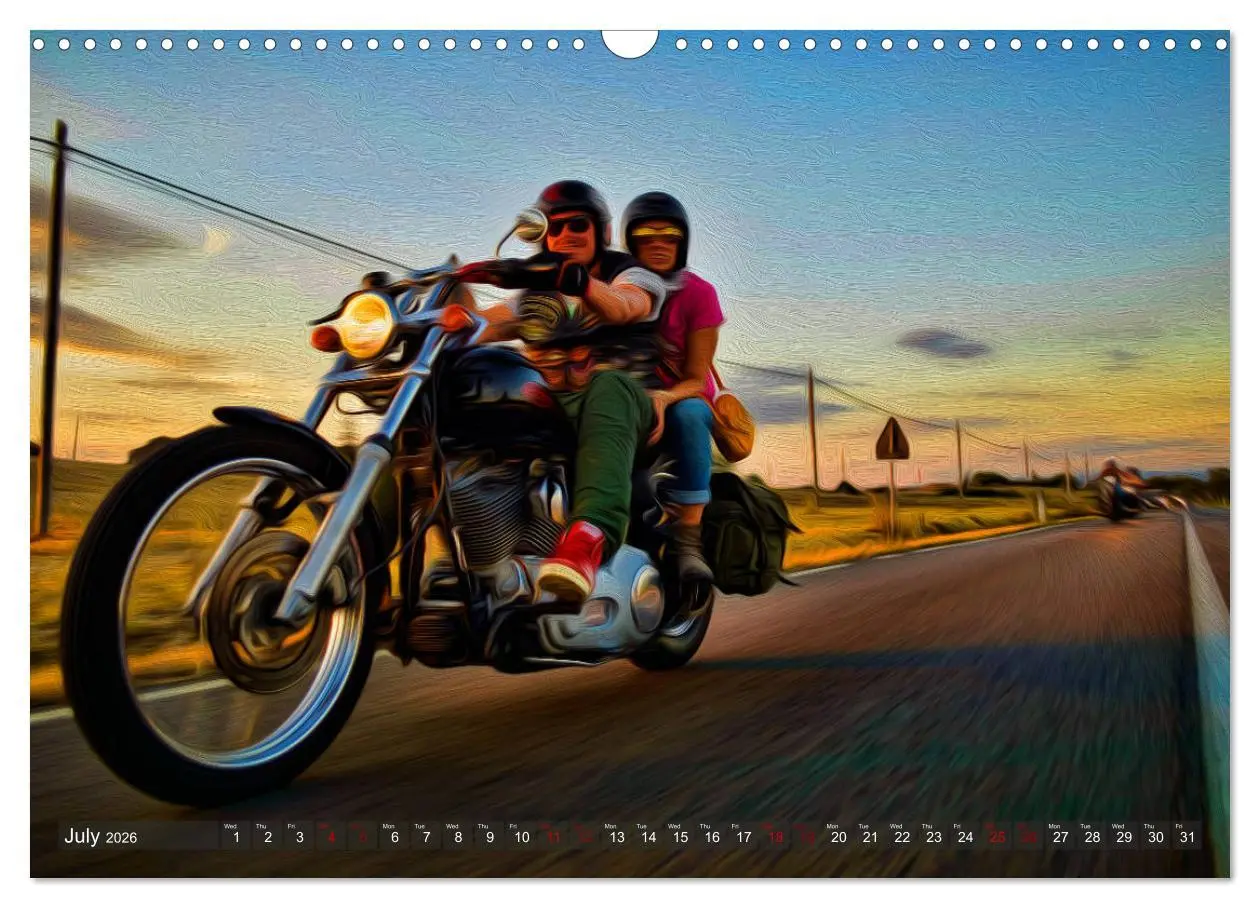 Bild: 9783516565874 | Images of Harley Davidson (Wall Calendar 2026 DIN A3 landscape),...
