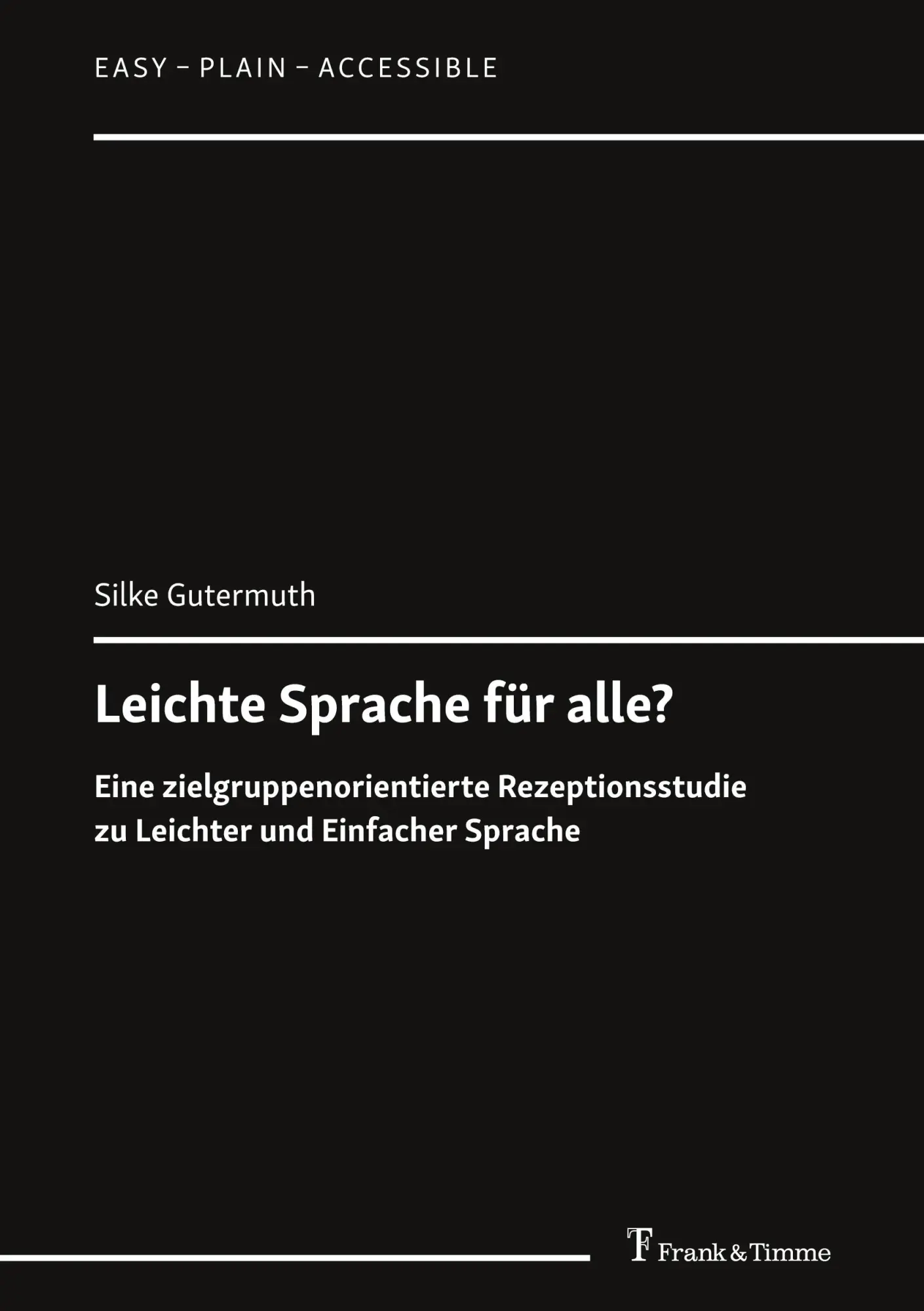 Cover: 9783732905874 | Leichte Sprache für alle? | Silke Gutermuth | Taschenbuch | Paperback