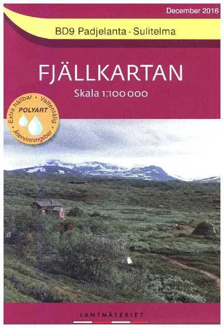 Cover: 9789158895874 | Amtliche Karte Schweden Fjällkartan BD 9 | (Land-)Karte | Deutsch
