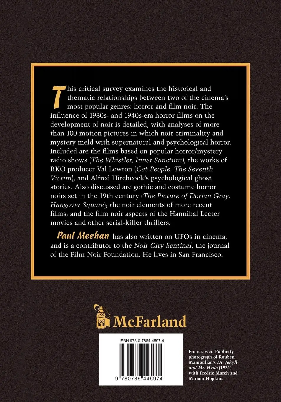 Rückseite: 9780786445974 | Horror Noir | Where Cinema's Dark Sisters Meet | Paul Meehan | Buch