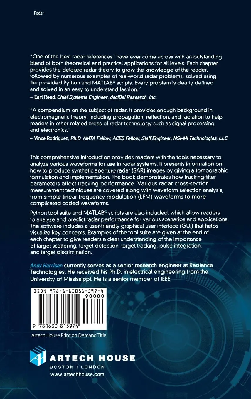 Rückseite: 9781630815974 | Introduction to Radar Using Python | Andy Harrison | Buch | Englisch
