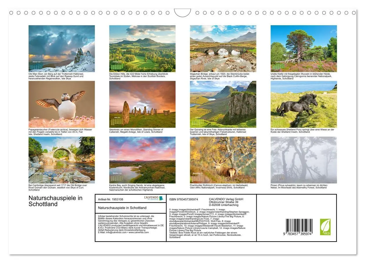 Bild: 9783457395974 | Naturschauspiele in Schottland (Wandkalender 2026 DIN A3 quer),...