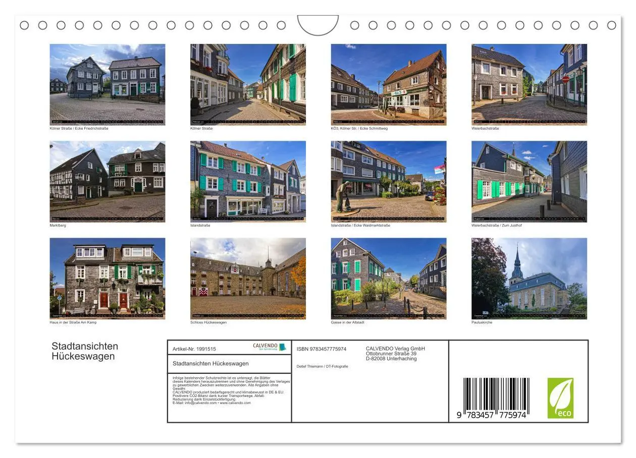 Bild: 9783457775974 | Stadtansichten Hückeswagen (Wandkalender 2026 DIN A4 quer),...