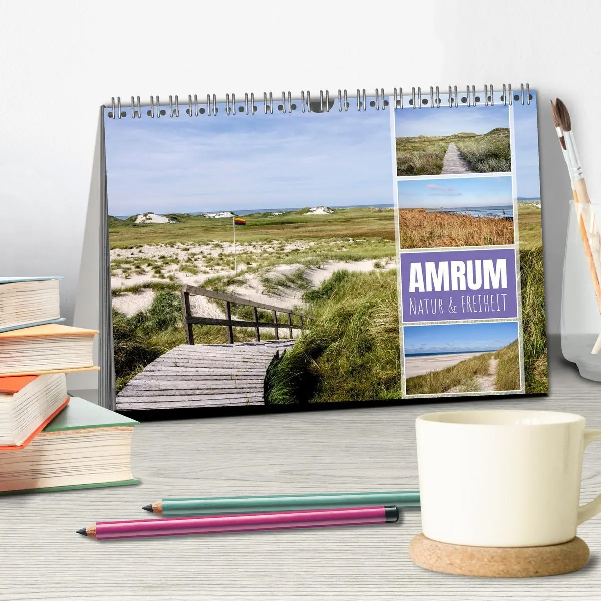 Bild: 9783516625974 | Amrum: Natur und Freiheit (Tischkalender 2026 DIN A5 quer),...
