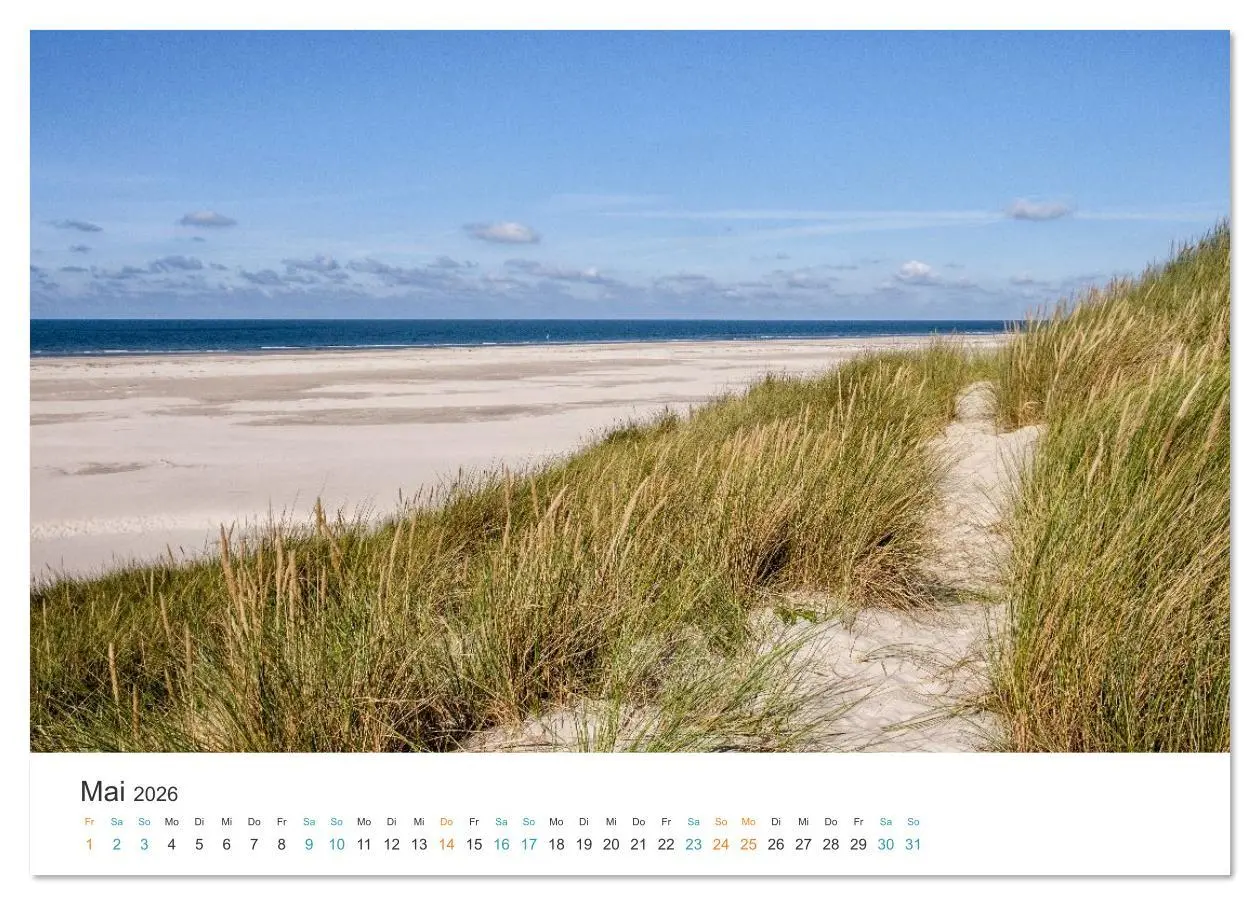 Bild: 9783516625974 | Amrum: Natur und Freiheit (Tischkalender 2026 DIN A5 quer),...