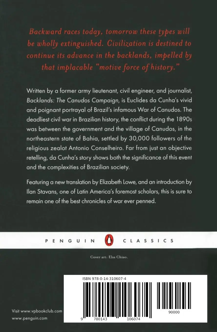 Rückseite: 9780143106074 | Backlands | The Canudos Campaign | Euclides Da Cunha | Taschenbuch