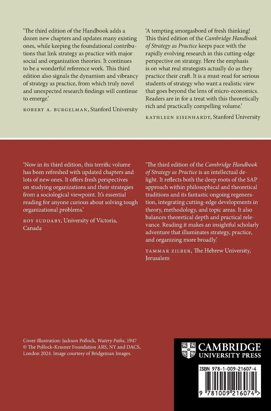 Rückseite: 9781009216074 | Cambridge Handbook of Strategy as Practice | Damon Golsorkhi (u. a.)