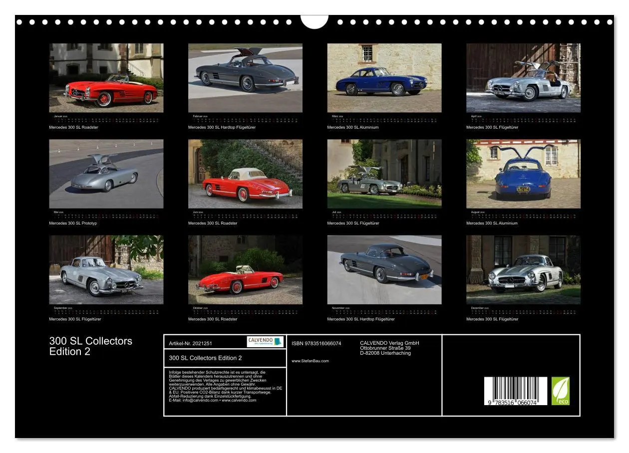Bild: 9783516066074 | 300 SL Collectors Edition 2 (Wandkalender 2026 DIN A3 quer),...