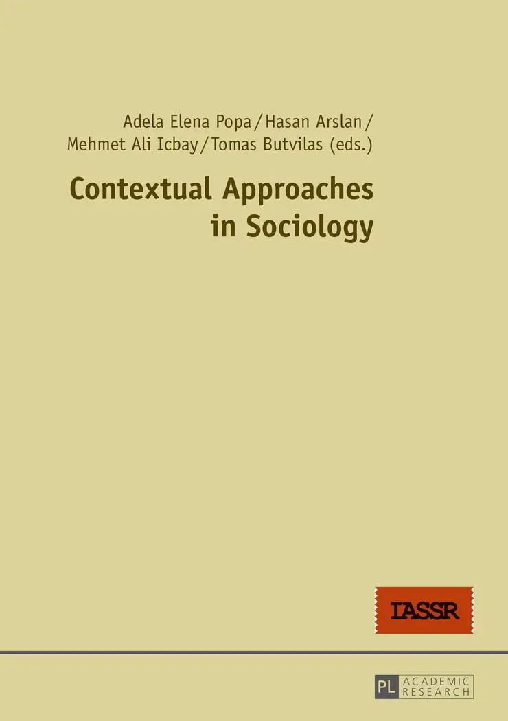 Cover: 9783631666074 | Contextual Approaches in Sociology | Adela Elena Popa (u. a.) | Buch