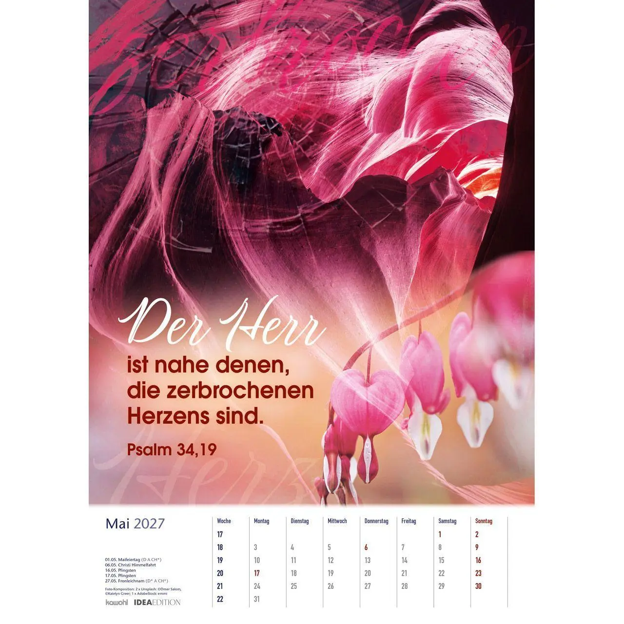 Bild: 9783754806074 | Auf seinem Weg 2027 | Foto-Kompositionen und Bibelworte | Kalender