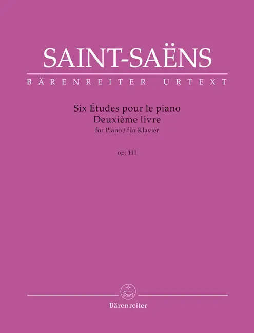Cover: 9790006576074 | Six Études für Klavier op. 111 -Deuxième livre- | Camille Saint-Saëns