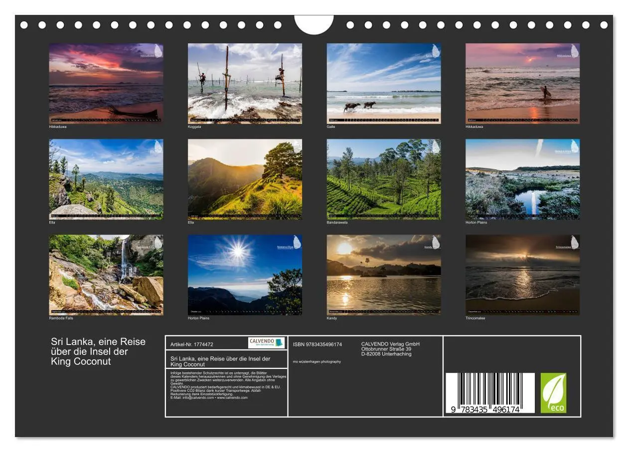Bild: 9783435496174 | Sri Lanka, eine Reise über die Insel der King Coconut (Wandkalender...
