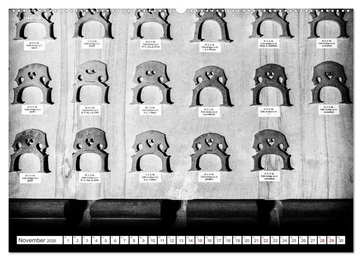 Bild: 9783457896174 | Geigenbau (Wandkalender 2026 DIN A2 quer), CALVENDO Monatskalender