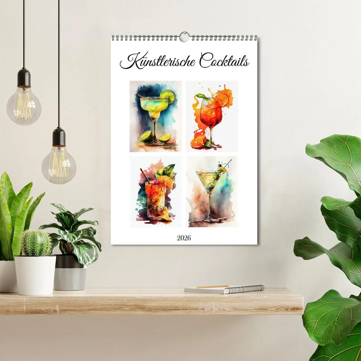 Bild: 9783516296174 | Künstlerische Cocktails (Wandkalender 2026 DIN A3 hoch), CALVENDO...