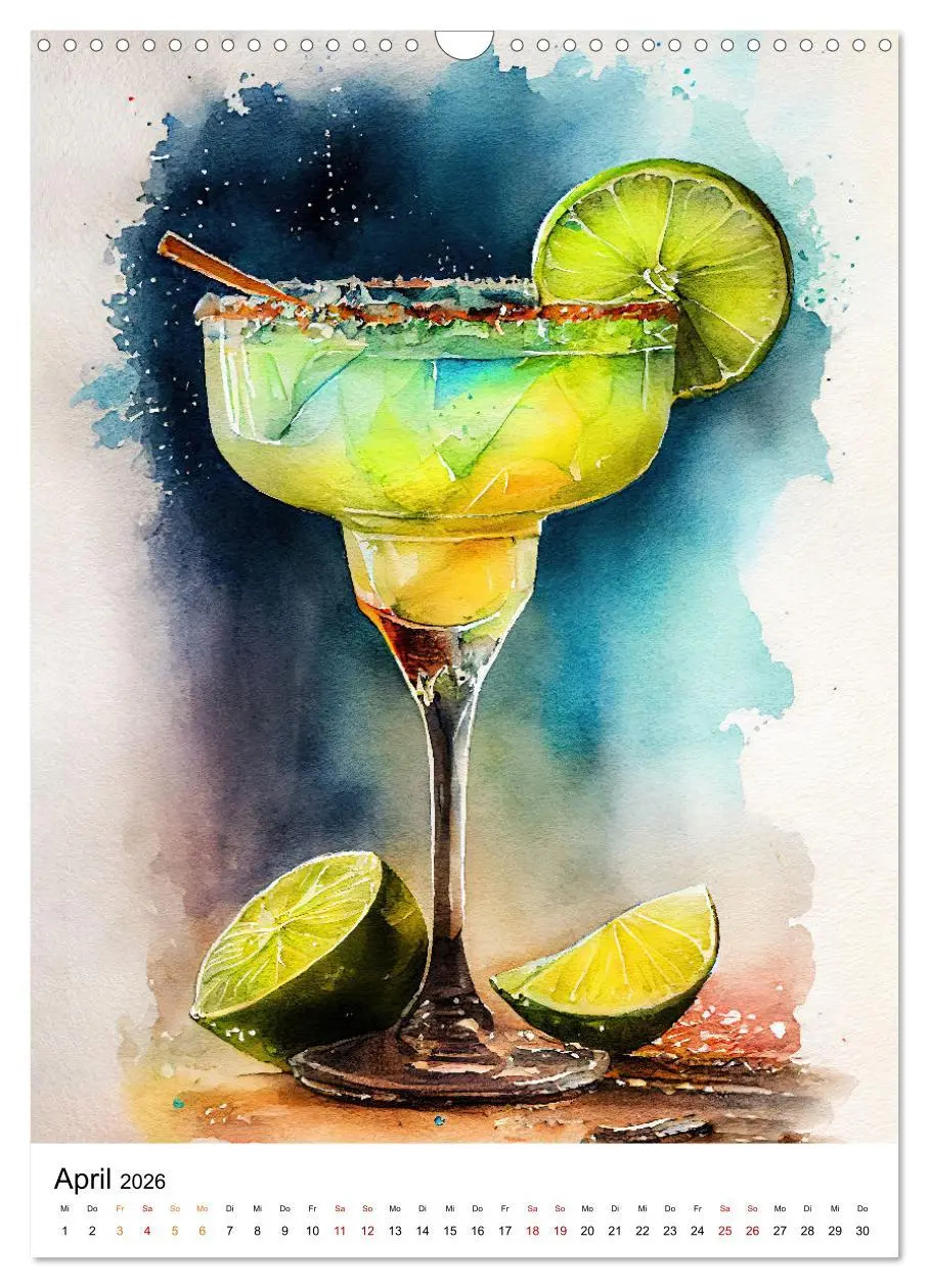 Bild: 9783516296174 | Künstlerische Cocktails (Wandkalender 2026 DIN A3 hoch), CALVENDO...
