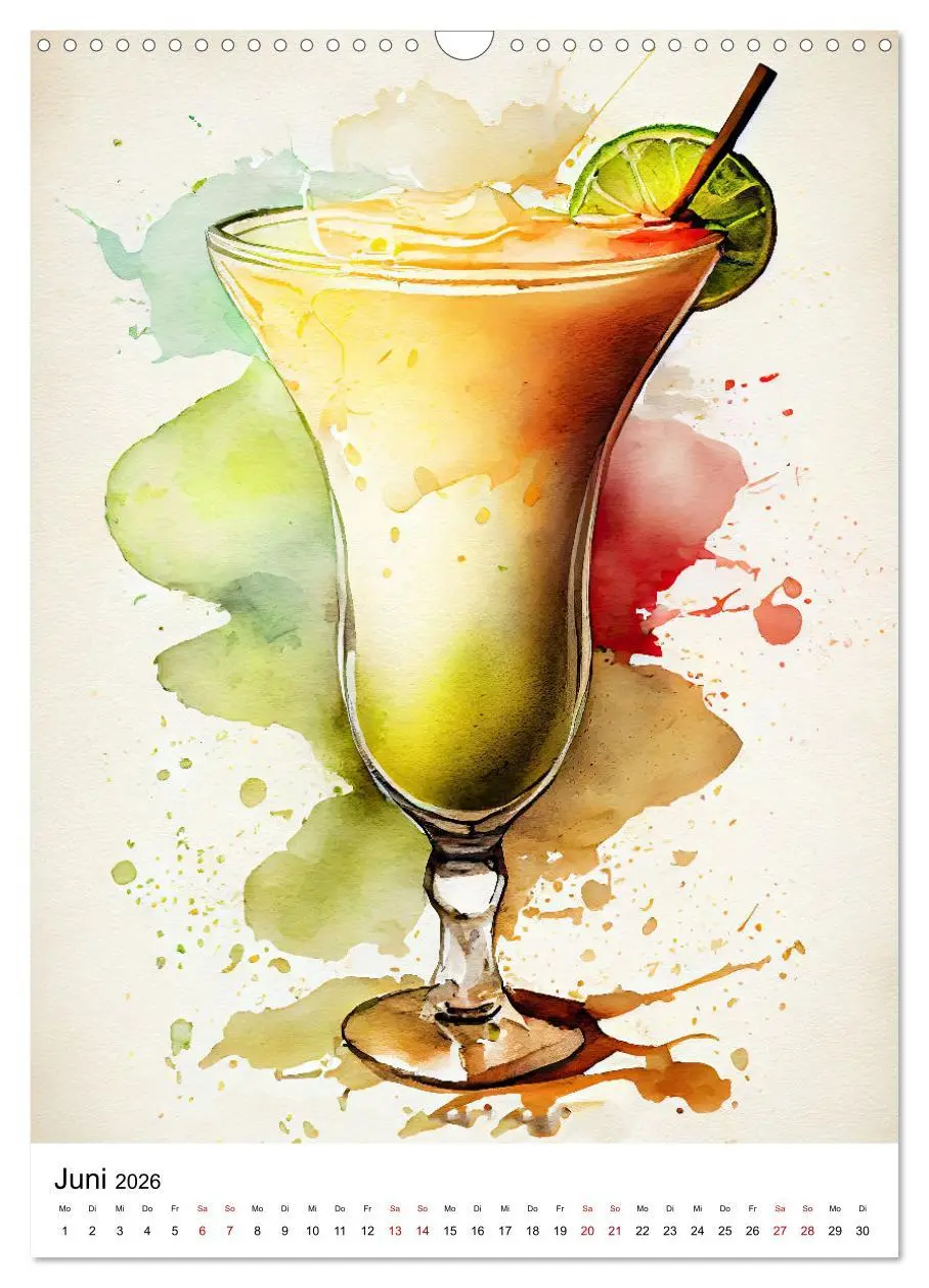 Bild: 9783516296174 | Künstlerische Cocktails (Wandkalender 2026 DIN A3 hoch), CALVENDO...