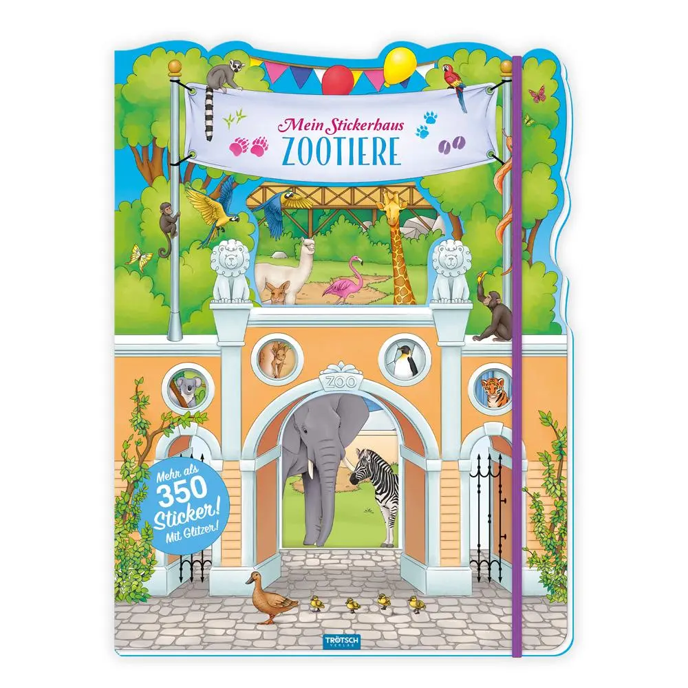 Cover: 9783965526174 | Trötsch Stickerbuch Mein Stickerhaus Zootiere | Trötsch Verlag | 36 S.