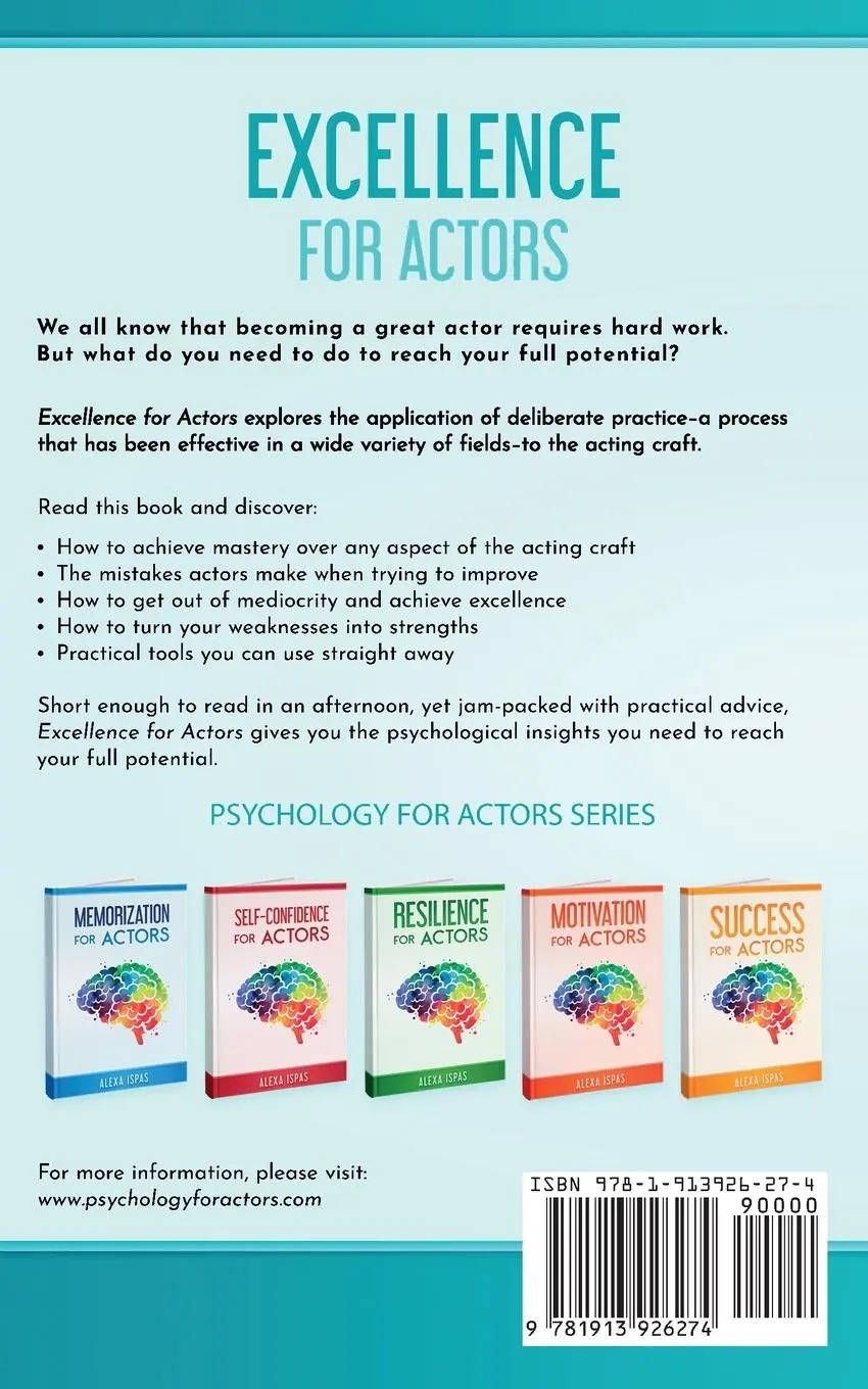 Rückseite: 9781913926274 | Excellence for Actors | Alexa Ispas | Taschenbuch | Englisch | 2023