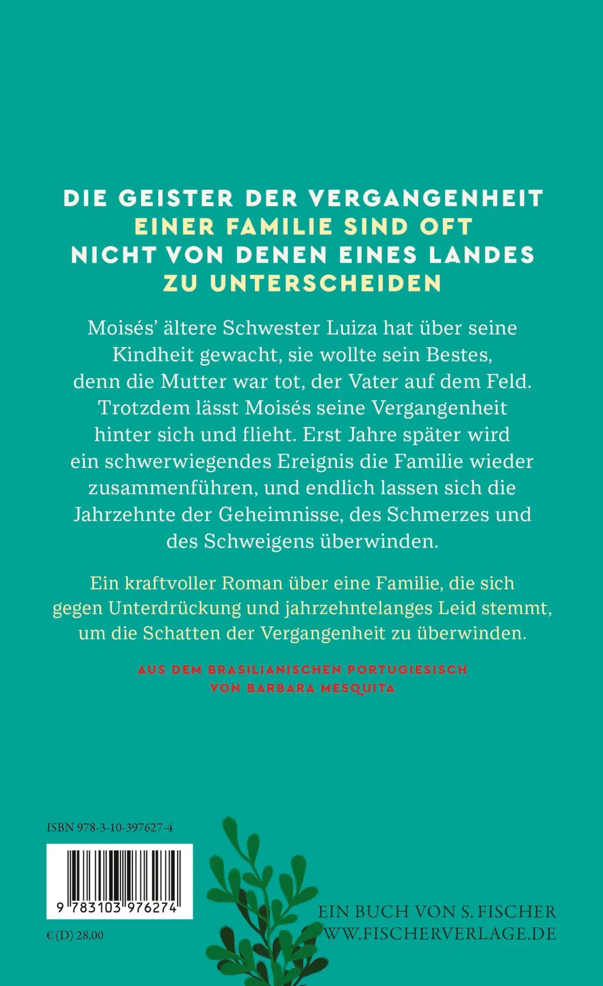 Rückseite: 9783103976274 | Feuer | Roman | Itamar Vieira Junior | Buch | 384 S. | Deutsch | 2025