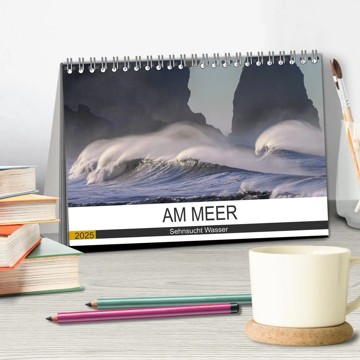 Bild: 9783435316274 | Am Meer. Sehnsucht Wasser (Tischkalender 2025 DIN A5 quer),...