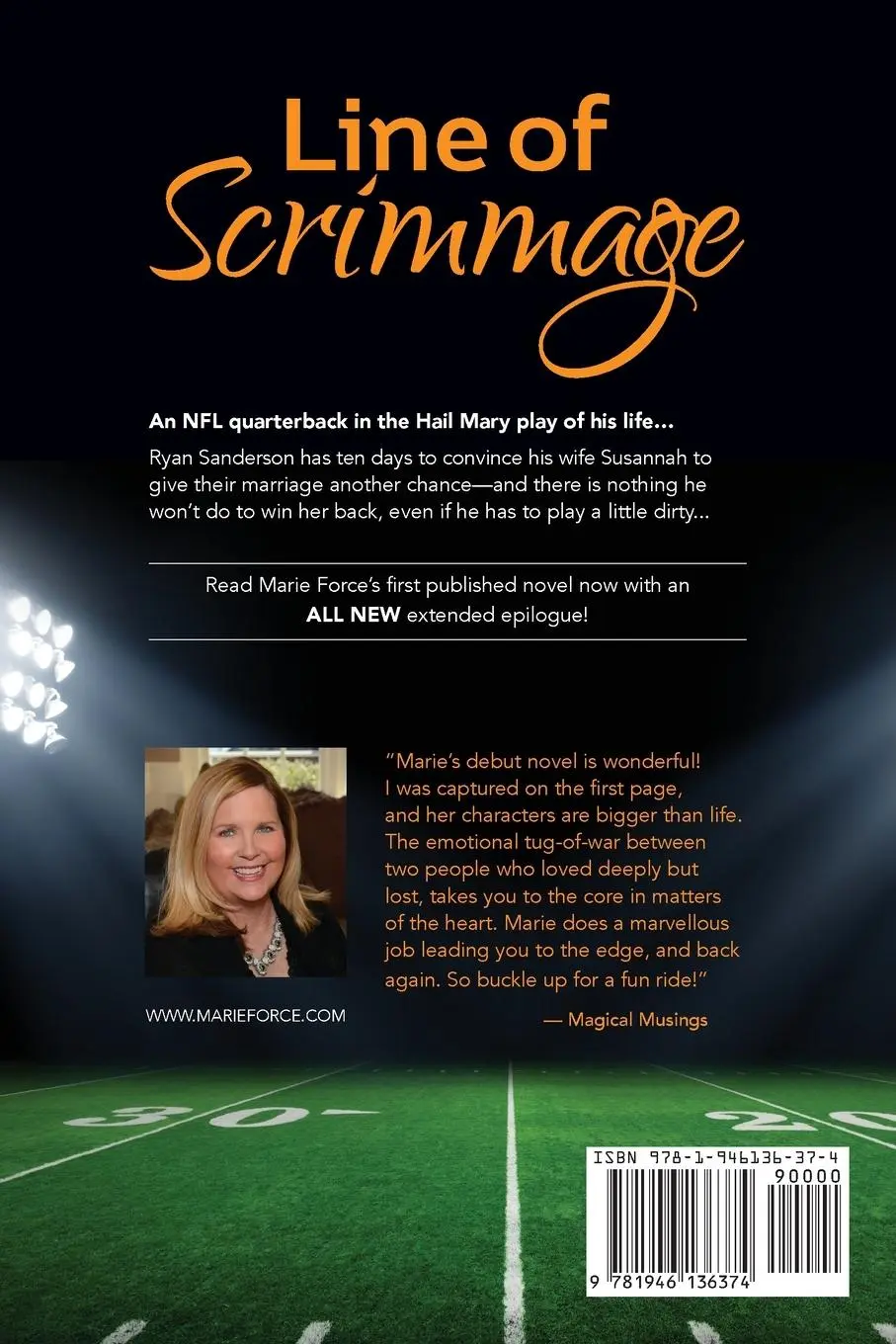 Rückseite: 9781946136374 | Line of Scrimmage | Marie Force | Taschenbuch | Englisch | 2017