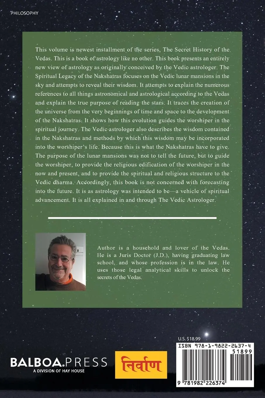 Rückseite: 9781982226374 | The Vedic Astrologer | The Spiritual Legacy of the Nakshatras | Buch