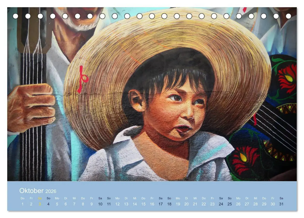 Bild: 9783457706374 | Mexikanische Graffitis (Tischkalender 2026 DIN A5 quer), CALVENDO...