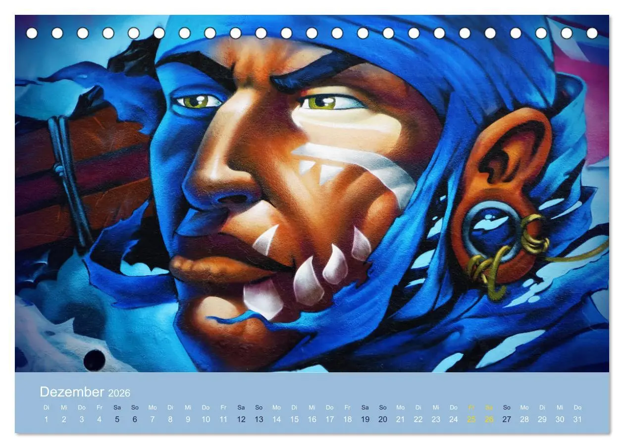 Bild: 9783457706374 | Mexikanische Graffitis (Tischkalender 2026 DIN A5 quer), CALVENDO...