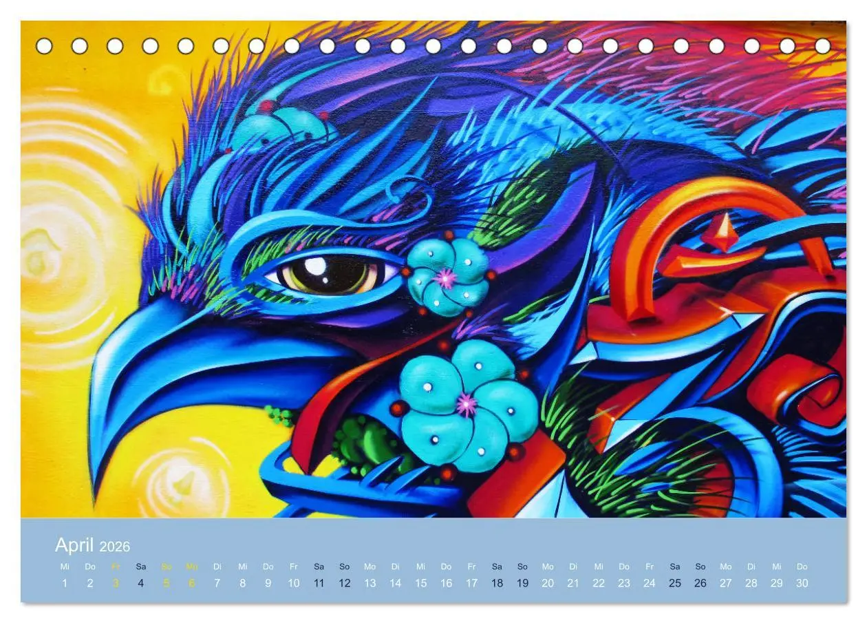 Bild: 9783457706374 | Mexikanische Graffitis (Tischkalender 2026 DIN A5 quer), CALVENDO...