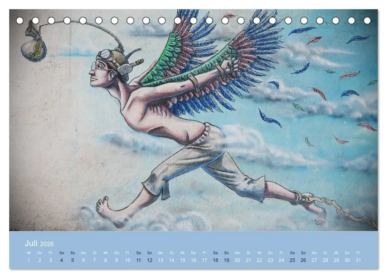 Bild: 9783457706374 | Mexikanische Graffitis (Tischkalender 2026 DIN A5 quer), CALVENDO...