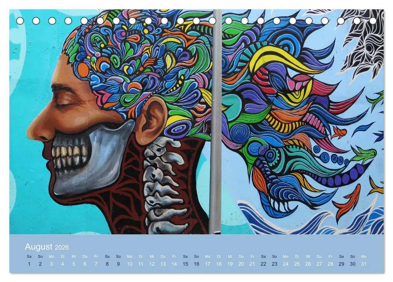 Bild: 9783457706374 | Mexikanische Graffitis (Tischkalender 2026 DIN A5 quer), CALVENDO...