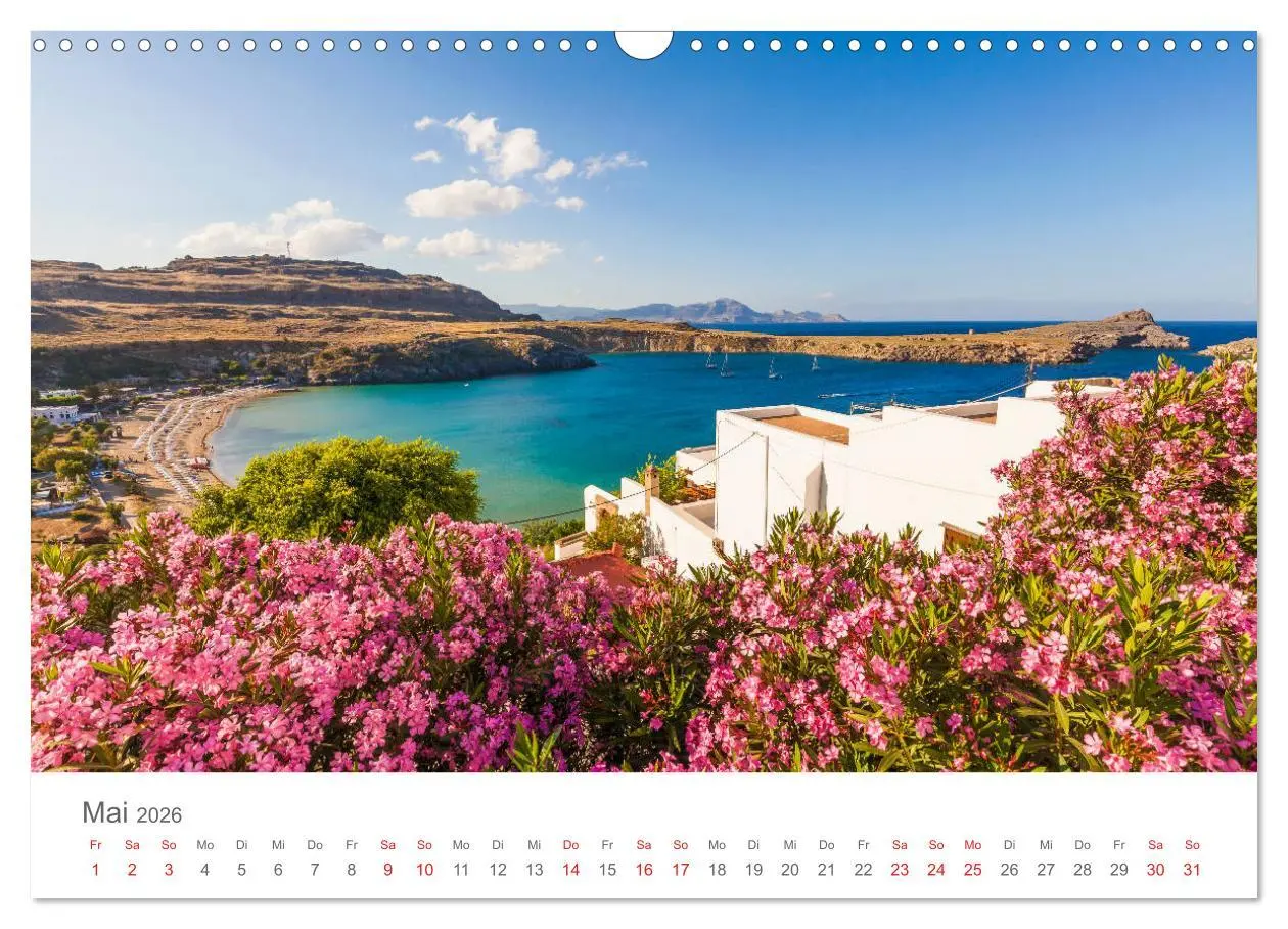 Bild: 9783457876374 | RHODOS Impressionen (Wandkalender 2026 DIN A3 quer), CALVENDO...