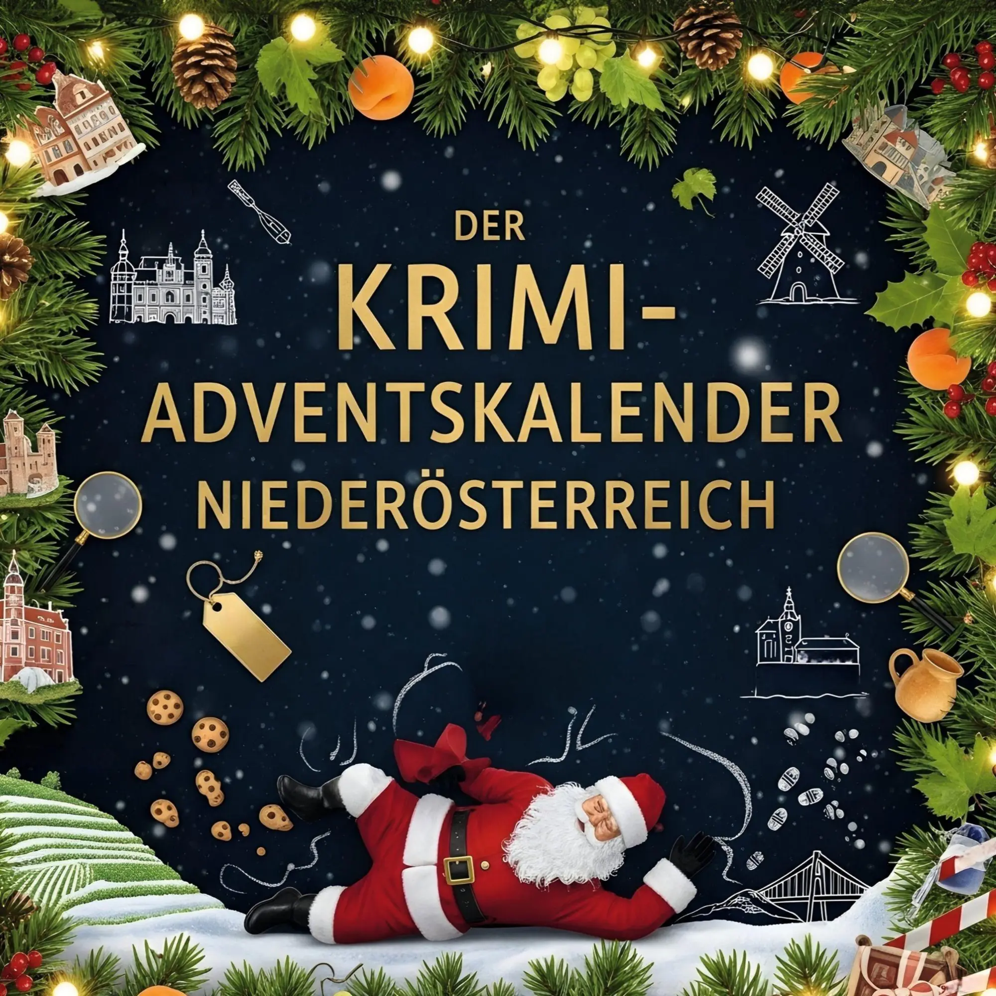 Cover: 9783695306374 | Der Krimi-Adventskalender Niederösterreich | Oliver Fischer | Buch